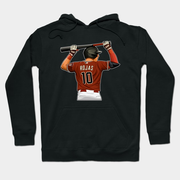 Josh Rojas #10 In Action Hoodie by GuardWall17